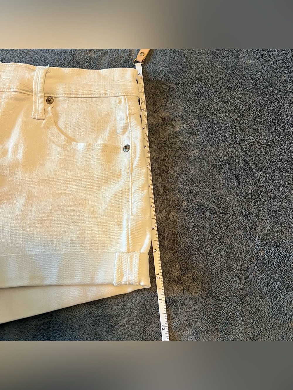 Pistola White Women's Cuffed Denim Shorts - Picture 7 of 8